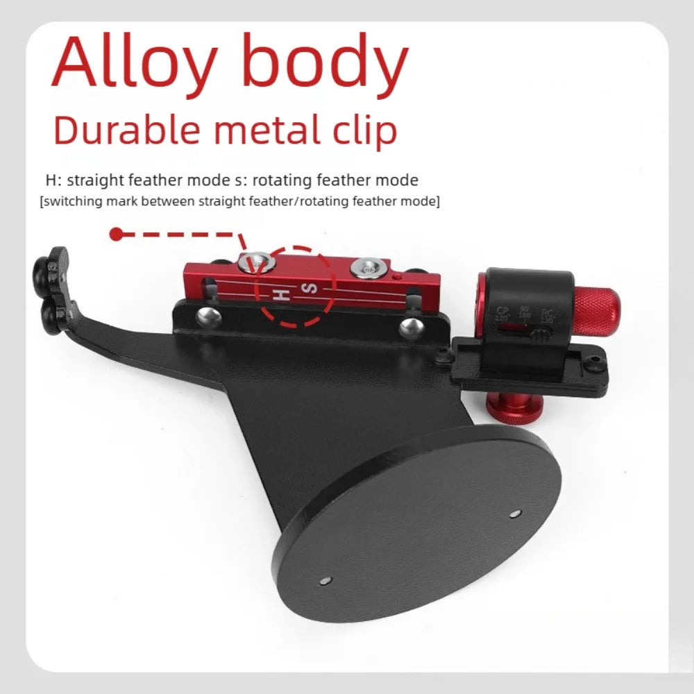 Bow Archery Fletching Jig Aluminum Alloy Precise ScaleMulti Gear Adjustable Arrow Vane Gluing Tool DIY Archery Arrow Accessories Vue