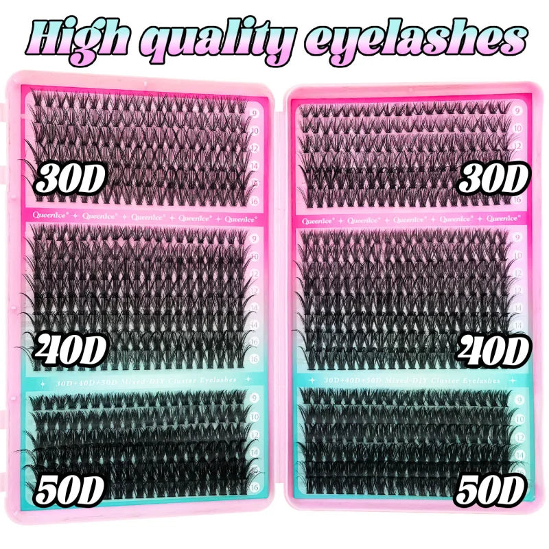 800pcs Cluster False Eyelash, Soft and Durable Design, Suitable for Daily Use, Natural, Everyday, and Voluminous Makeup Effect Vue