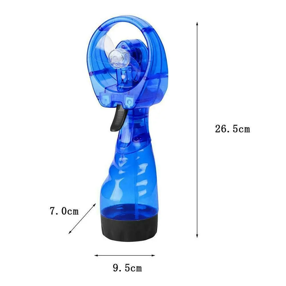 Handheld Desk Air Misting Mini Water Spray Hand Held Fan Battery Power