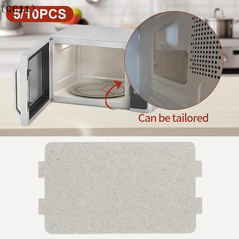 5/10pcs Microwave Oven Mica Sheet Waveguide Cover Plate Universal Cuttable Heat-Resistant For Hair Dryers Toasters Heaters〔CC11〕 Vue