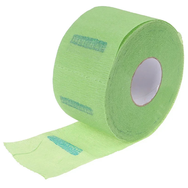 1 Roll/Pack Hair Cutting Accessory Neck Paper Adjustable Barber Dedicated Salon Hairdressing White Black Neck Strips Vue Green