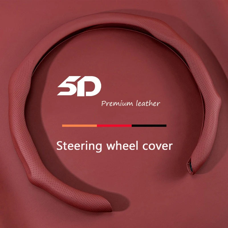 Premium NAPPA Leather Car Steering Wheel Cover For Acura CDX RLX ZDX RDX MDX ILX RL TL TLX TLX-L Breathable Automotive Parts Vue