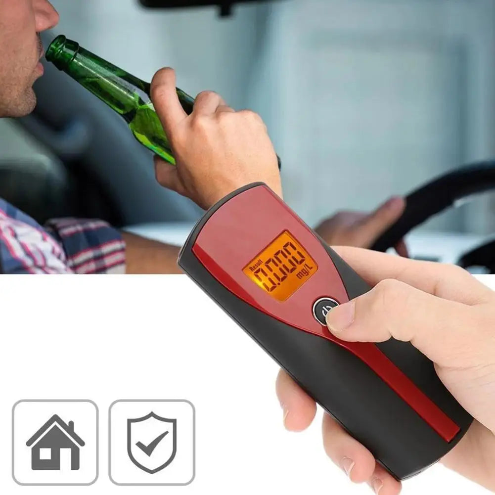 ALLOYSEED Portable Breathalyzer Digital BAC Breath Tester Digital Breathalyzer Vue China Mainland