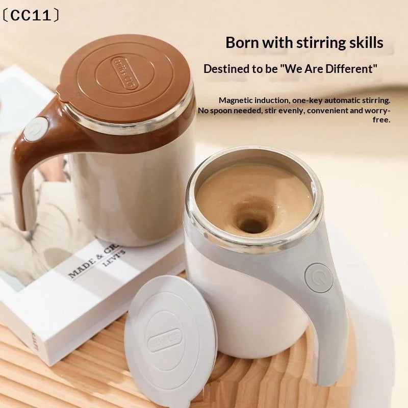 380ml Self Stirring Mug Automatic Magnetic Self Stirring Coffee Mug Travel Coffee Cup Insulated Rotating Mixing Cup〔CC11〕 Vue