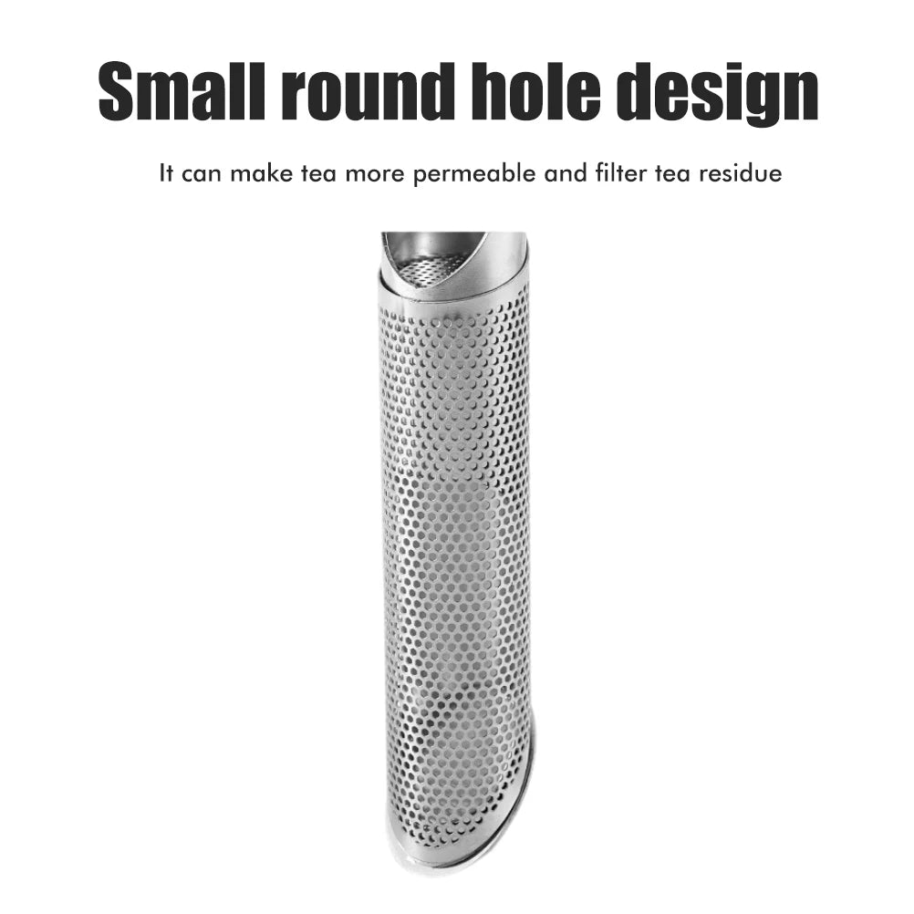 Stainless Steel Tea Strainer Tea Diffuser Hot Tea Strainer Hanging Handle Type Filter Stick for Loose Tea Leaves Vue