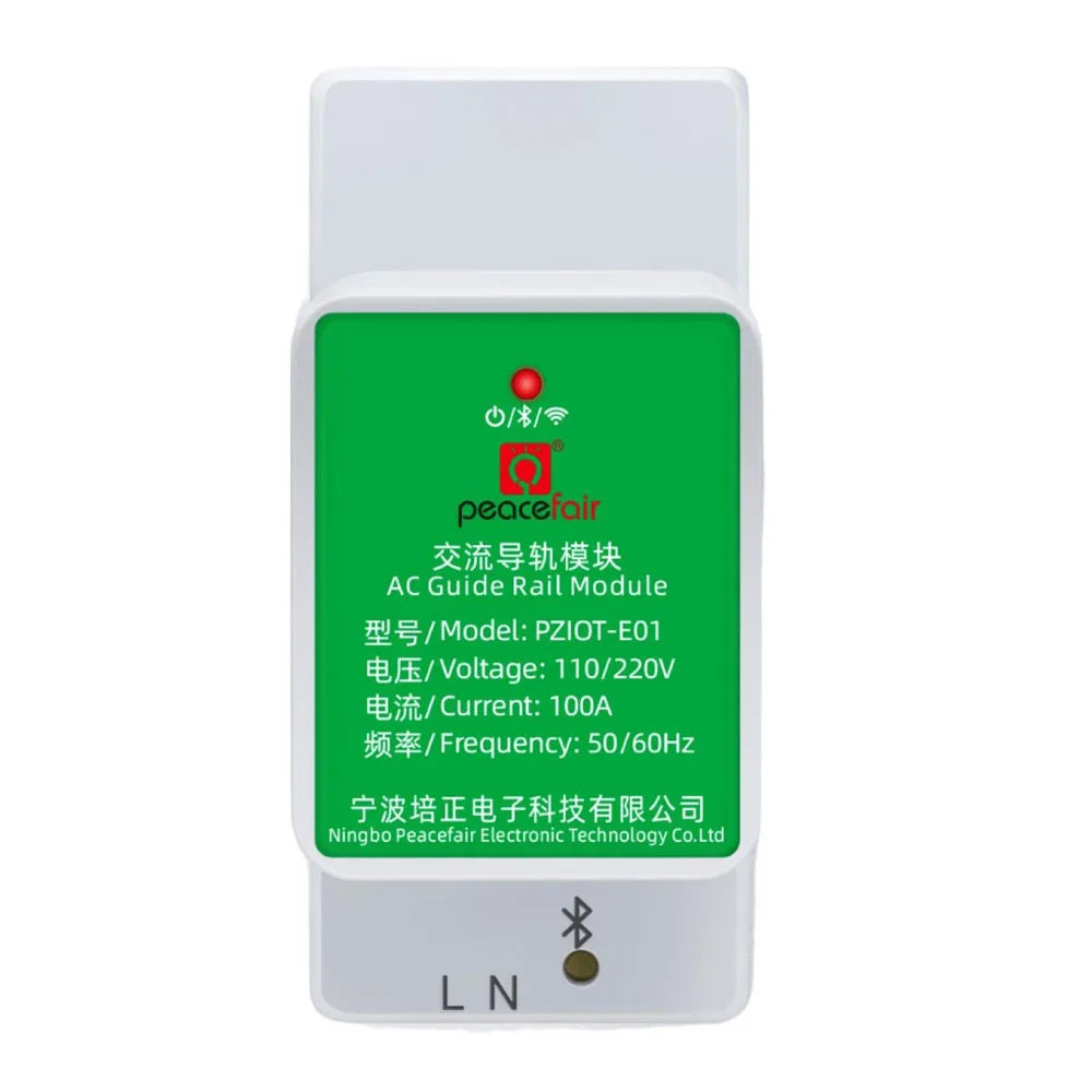 Tuya WiFi Smart Single Phase Energy Meter 6 In 1 AC Electric Din Rail Smart Power Consumption Meters Wattmeter Voltmeter Ammeter Vue