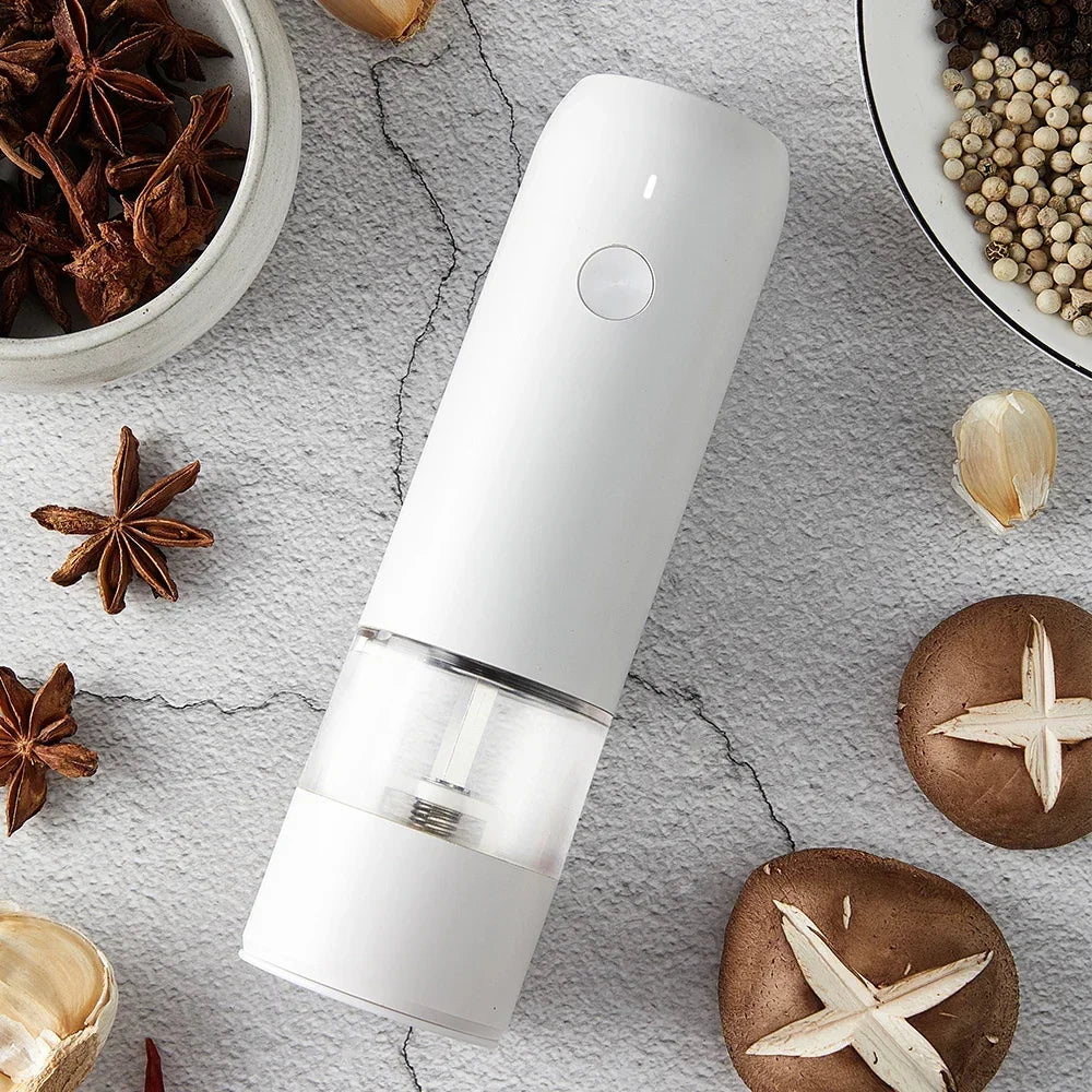 ZZHD 5 In 1 Adjustable Electric Pepper Salt Spice Mill Grinder Seasoning Kitchen Tools Grinding For Cooking Restaurant Vue