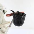 Durable Kids Bike Basket Adjustable Straps Perfect Storage Solution for Children Bikes for Carrying Snacks and Toys Vue Black