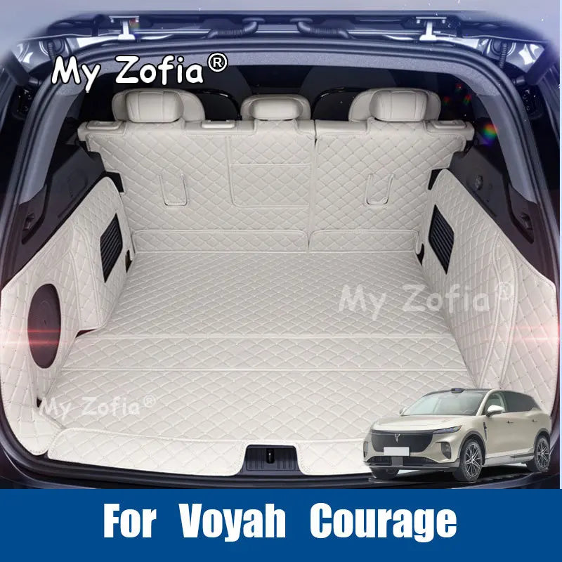 Auto Carpet Interior Modification Full enclosure trunk pad car Leather trunk pad Accessories For Voyah Courage 2025 2026 Vue