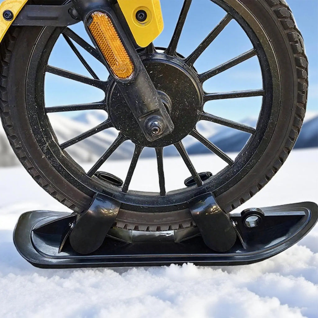Stroller Skis & Bicycle Ski Conversion Kit, 2-in-1 Winter Attachment for Baby Strollers Bikes & Golf Carts, for Outdoor Snowy Vue