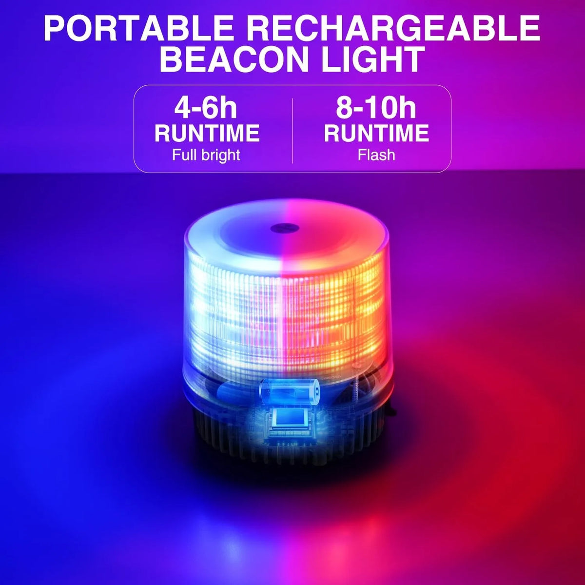 Nilight 18LED Strobe Light Red Blue Wireless Rotating Beacon Magnetic Base Flashing Warning for Truck UTV Tractor Vue