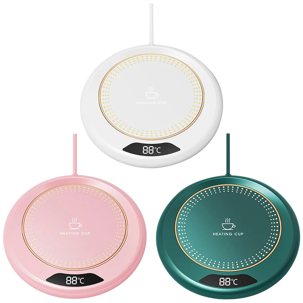 1-3PCS Intelligent Coffee Cup Heater with Thermostat, Coaster, and Gravity Switch - Perfect for Hot Coffee, Tea, Espresso, Milk Vue