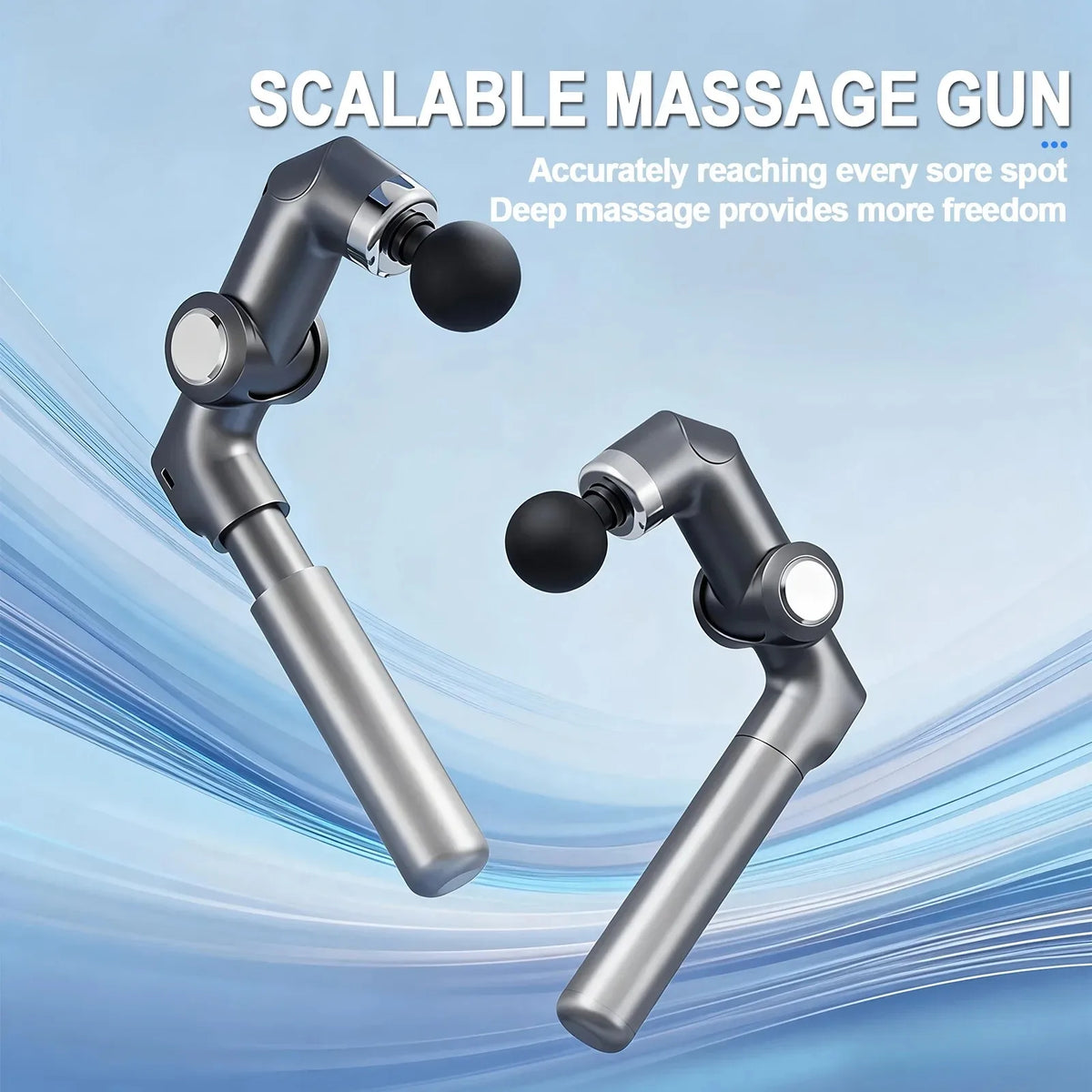 Professonal-Grade Curved Fascia Gun Scalablen For Body Neck Back Deep Muscle Relaxation Fitness Slimming Type-C Fast Charging Vue