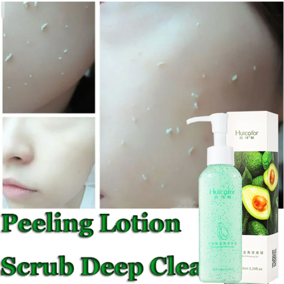 Fruit Acid Peeling Gel 120ml Facial Cleansing Exfoliating Peeling Scrub Deep Clean Acne Blackhead Remove Face Cleanser Vue