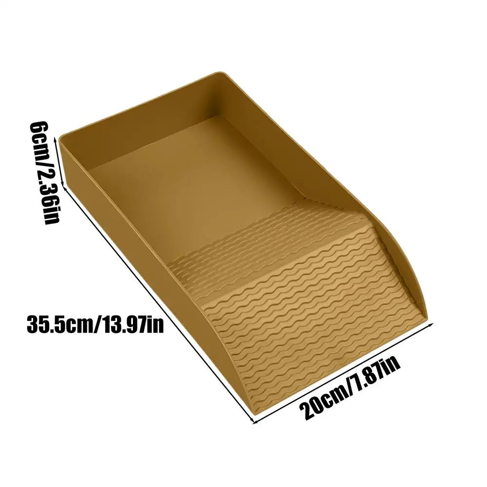Tortoise Soaking Tray Reptile Basking Dish with Ramp Bathing Bowl for Turtle Lizard Gecko Snake Habitat Terrarium Aquarium Vue large