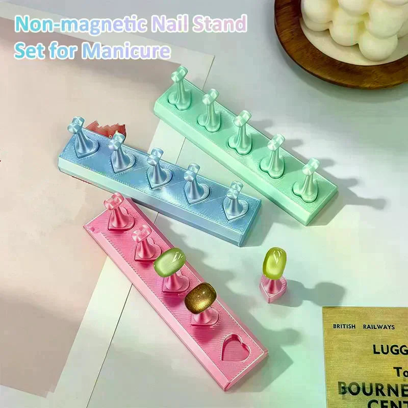 Plastic base frame, nail display, non-magnetic fake nail tip, practice table, press nails for nail training Vue