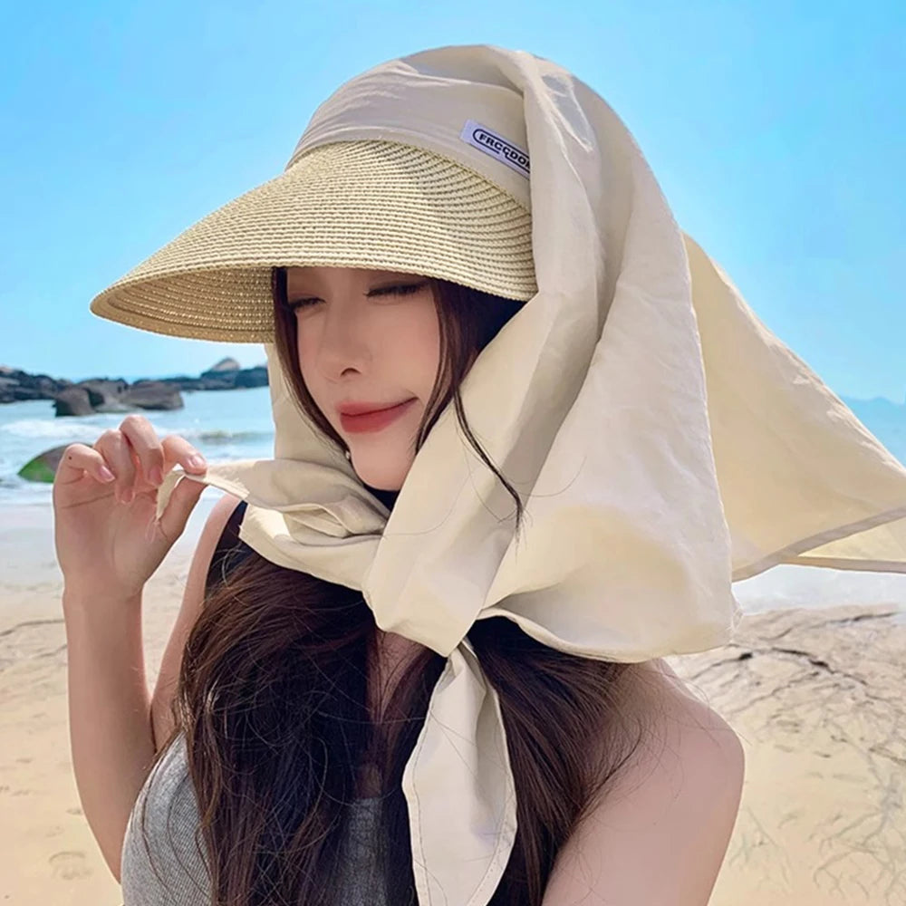 Retro Headscarf Hat Quick Drying Sweet Loli Peaked Cap Foldable