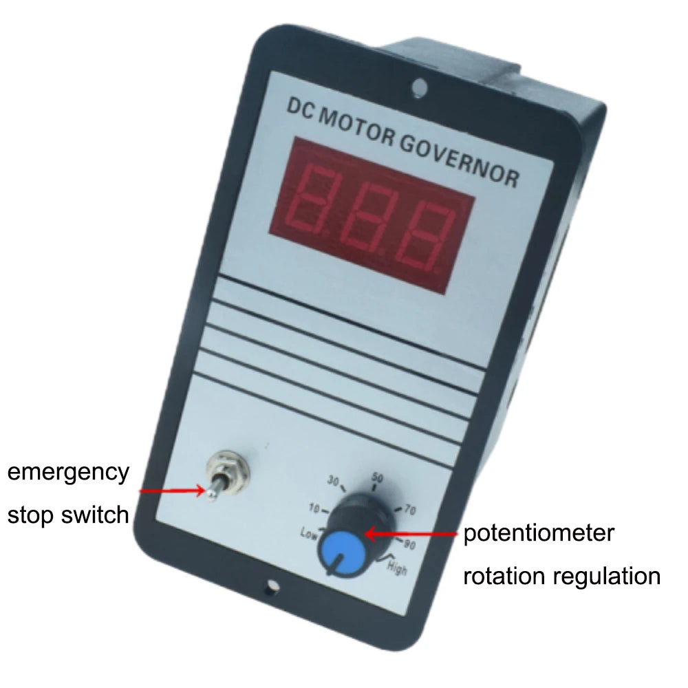 DC Motor Governor Industrial Grade 4000W High Power 80A High Current Motor Regulation DC12V-36V Digital Display Speed Controller Vue Default Title