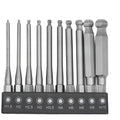10pc Magnetic Ball Head Hex Screwdriver Bit Set – 75mm 1/4" Shank Screwdriver Bit Set Vue 75mm Ten-piece Set China Mainland