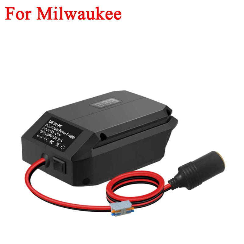 20V To 12V Step-Down Adapter Compatible with For Makita/Milwaukee/Bosch 18/20V Lithium Batteries for DIY Remote-Control Toy Cars Vue For Milwaukee