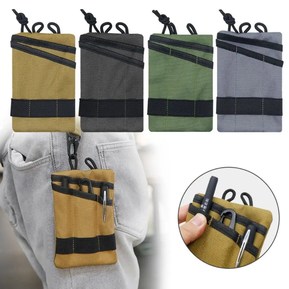 Compact Mini EDC Tool Bag Durable Lightweight Belt Waist Pack Waterproof Shoulder Straps Card Key Pouch Utility Tool Vue