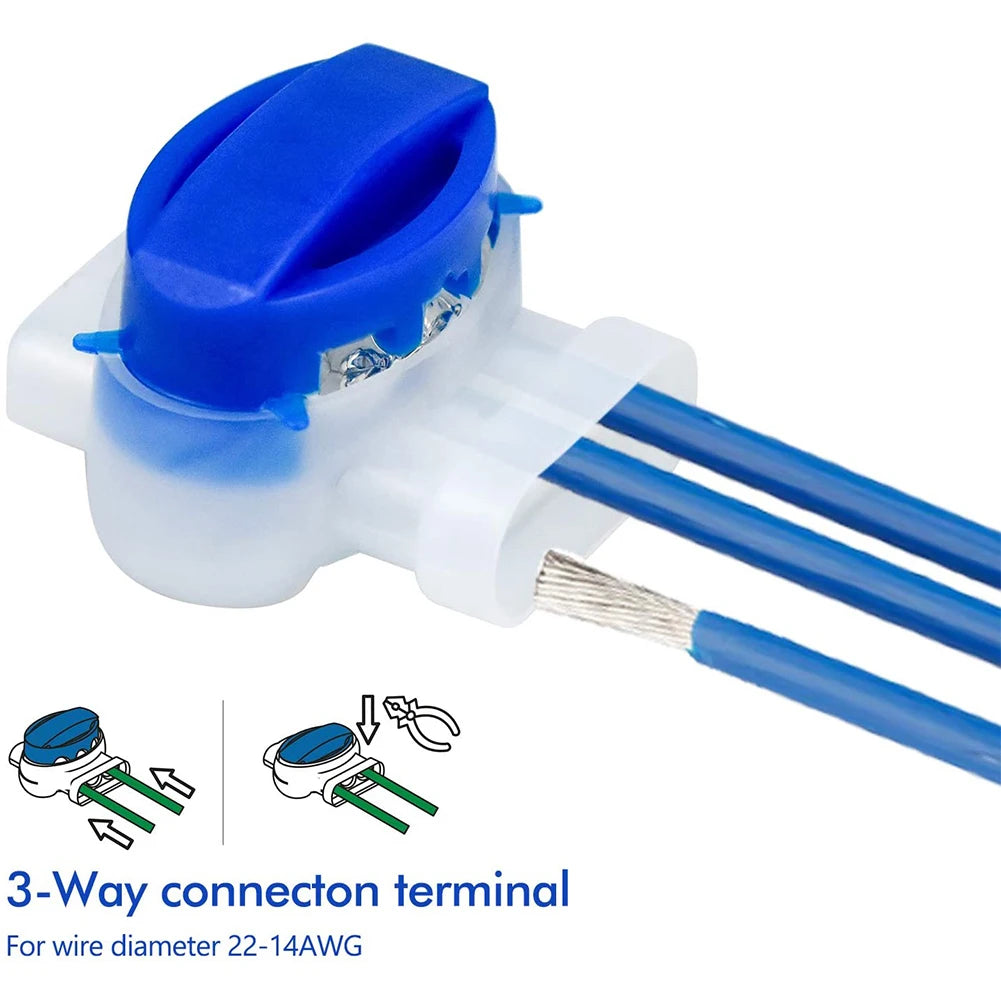 Waterproof 3-Pin Cable Connectors for Robotic Lawnmowers Lawnmower Cable Connector Vue