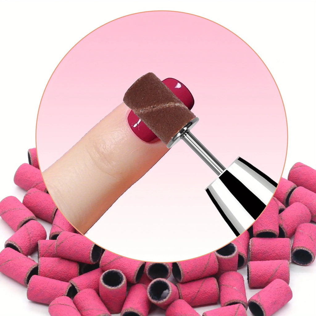 1/5/10pcs PCS Nail Drill Bits Sanding Bands Caps Mandrel Grip Cutters For Manicure Pedicure Machine Tools Vue