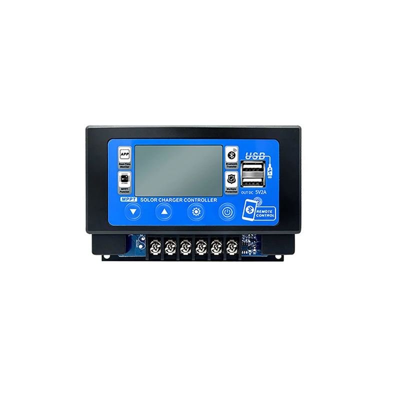 12V/24V LCD Digital Display 30A 60A Bluetooth WiFi Solar Charge Controller Embedded Snap-on Energy Storage MPPT Solar Controller Vue 12V24V Bluetooth 30A