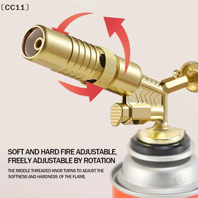 Portable Welding Gas Torch Flame Nozzle Butane Burner Outdoor Camp