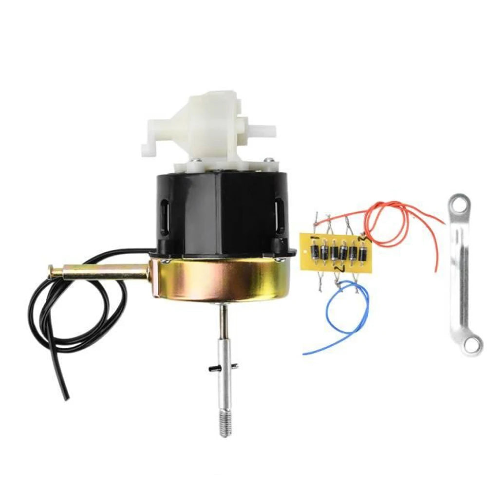 DC12V Copper Winding Brushed Fan Motor 23W 1420RPM 3 Speed Control Reverse Polarity Protected for 16 Inch Desk Fan Replacement Vue