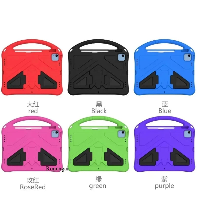 Ronnagar EVA Kids iPad Case with Stand – All Models 2024–2025 Kids Tablet Case Vue