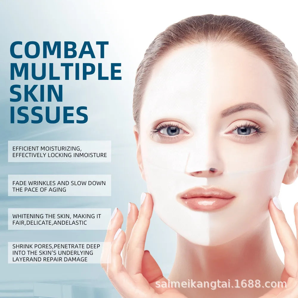 Bio-Collagen Real Deep Mask Overnight Collagen Mask with Hydrolyzed Collagen Soluble Collagen Sheet Mask for Skin Care Korean Vue
