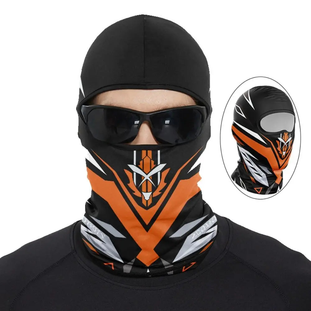 Funny Ape Mouth Skull Motorcycle Balaclava Breathable Lightweight Cycling Full Face Mask Quick Dry Sun Protection Vue Style 1