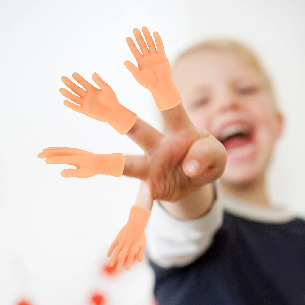 Tiny Hands Left & Right Hand Soft Touch PVC Plastic Hands Mini Finger Puppets Small Hands Model Toys for Parties Music Festivals Vue