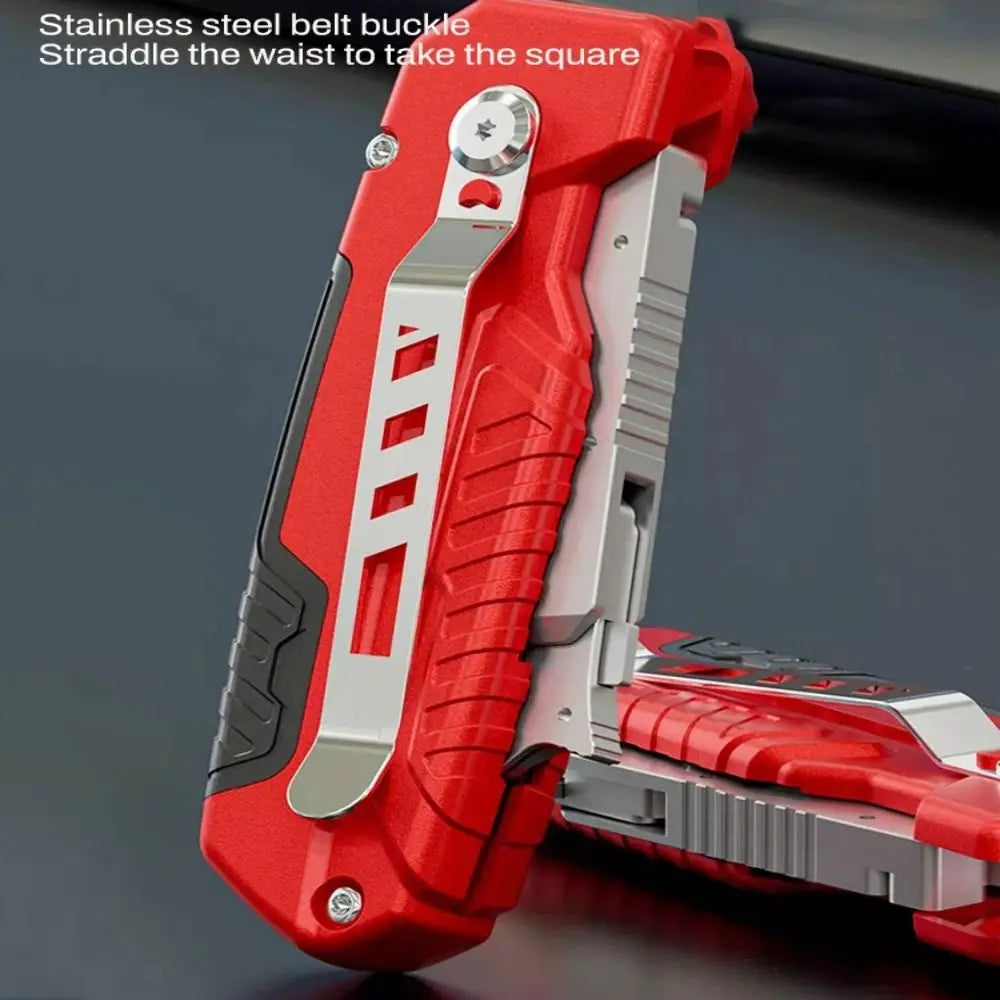 Utility Spatula Manual Utility Knife Safety Lock Folding Gluing Knife Rotary Cutter Head Dual Purpose Sewing Glue Removal Tool Vue
