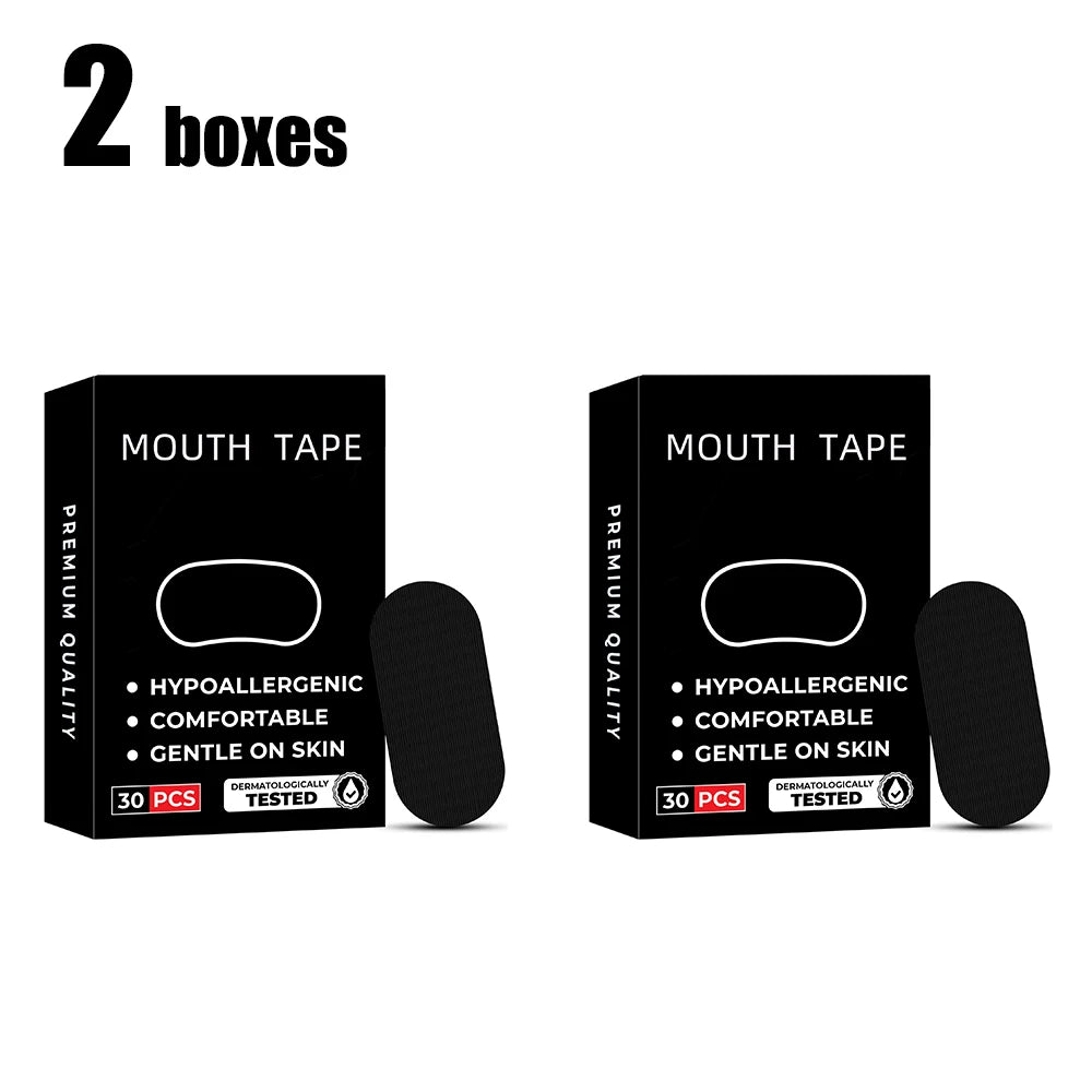 Elastic Sleep Tape Snoring Stop Glue Open Mouth Breath Correction Vue 2 boxes