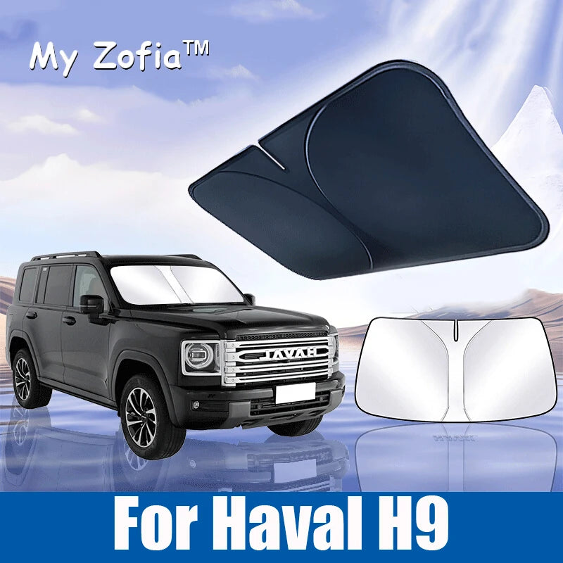 For Haval H9 2024 2025 New H9 Car Windshield Sunshade Cover Anti UV Protection Auto Parts Accessories Vue