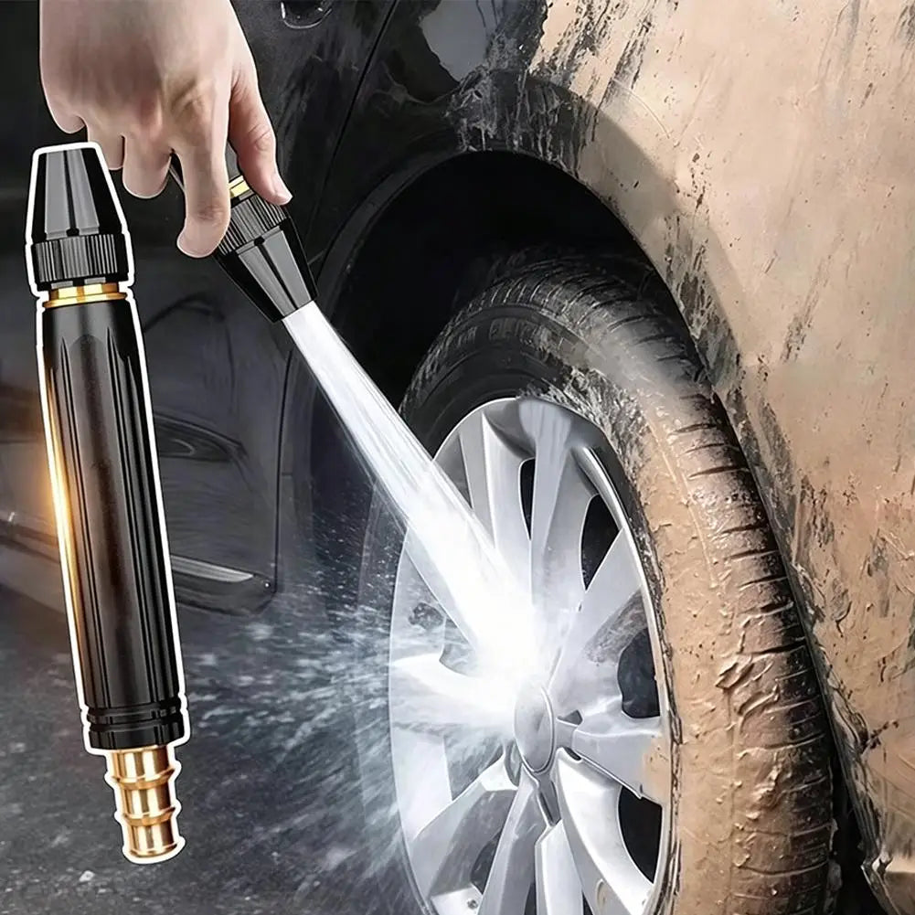 Adjustable Quick Car Wash Cleaning Flushing Tool Spray Gun High-Pressure Water Pipe Spray Hose Metal Nozzle For Garden Lawn Wash Vue