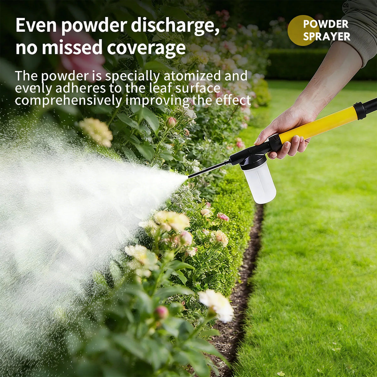 Diatomaceous Earth Duster 4FT Adjustable Length 3 Modes Diatomaceous Earth Dispenser Sprayer for Outdoor Garden Vue