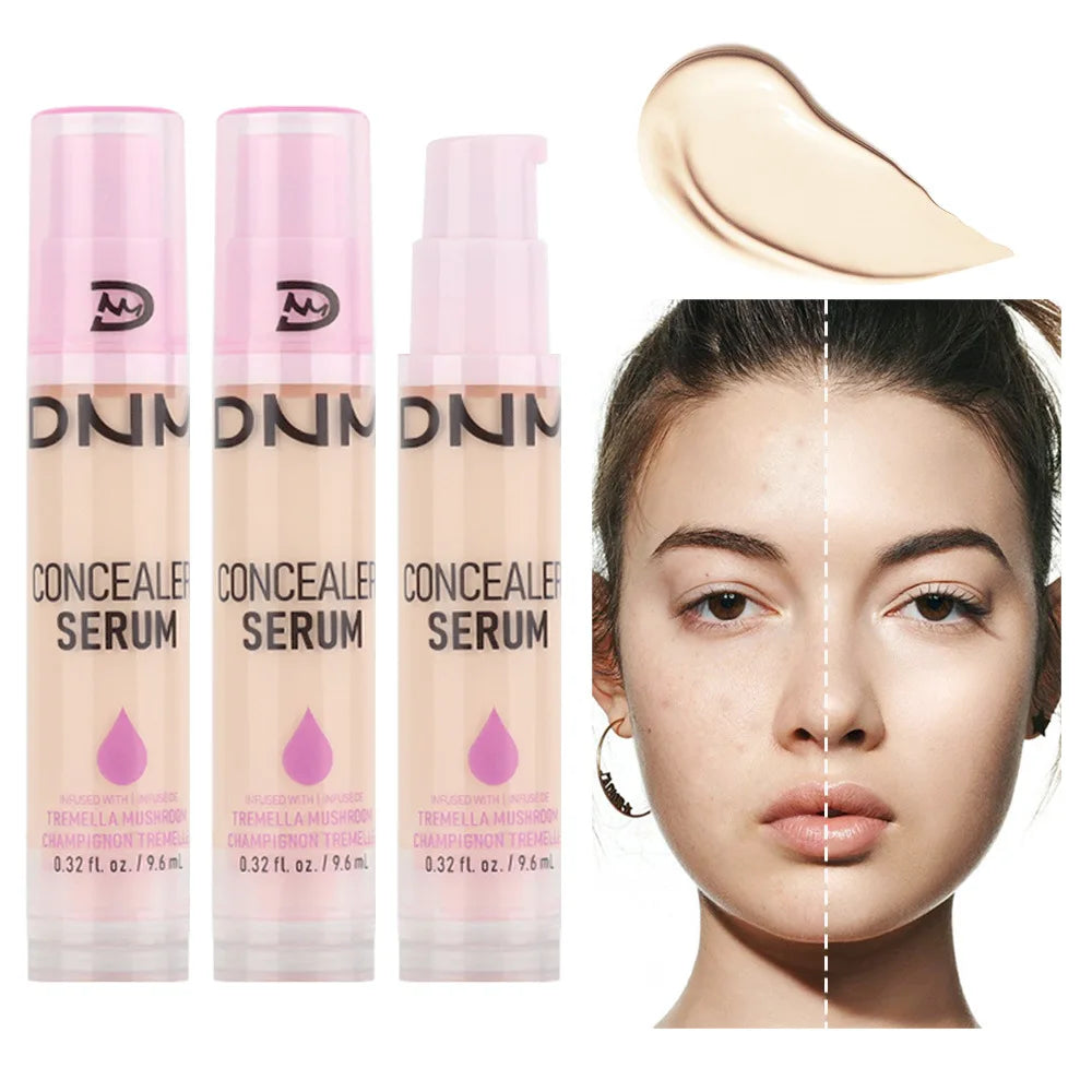 8Colors Liquid Concealer High Covering Moisturizing Oil Control Foundation Invisible Pores Dark Circles Freckle Face Makeup Vue 01 FAIR