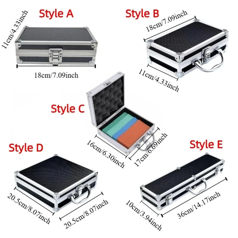 Shockproof Aluminum Alloy Tool Box Impact Resistant Drop-Resistant Cash Storage Box Handheld Wear Resistant Vue