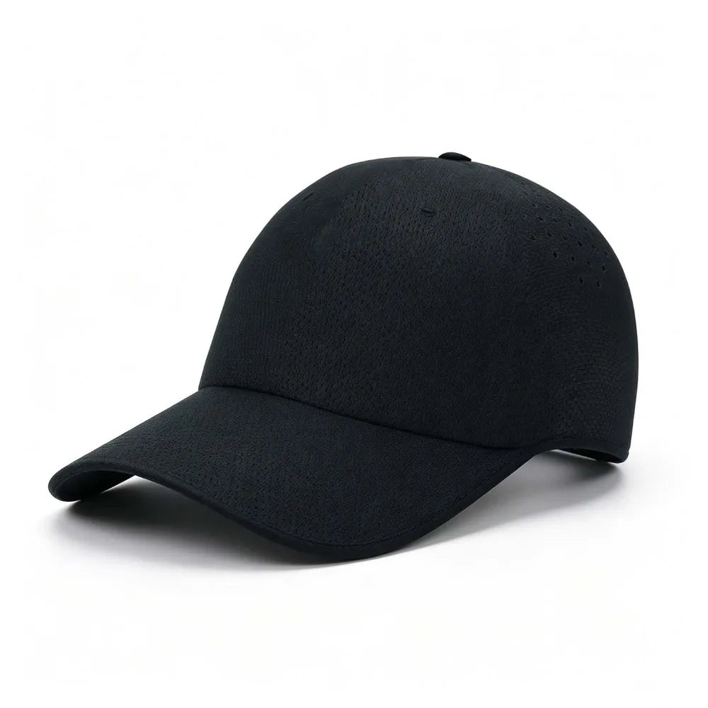 Creative Seamless Baseball Cap Packable Quick Drying Sports Hat Vue Black