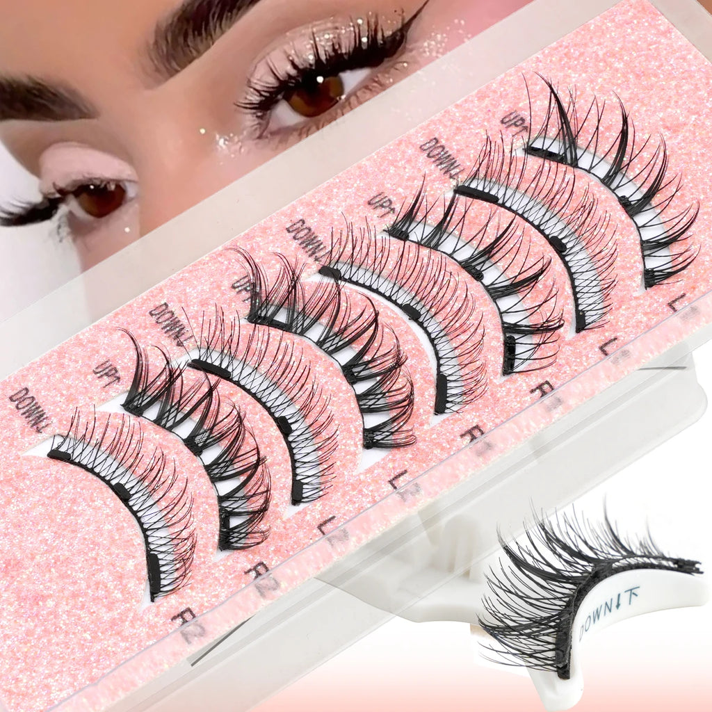 1/2 Pairs Magnetic Eye Lashes Soft Reusable Miniature Magnetic Lashes Different Styles Natural 3D False Lashes Makeup New Choice Vue