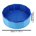 Foldable Dog Swimming Pool Portable High Strength Pet Bathtub for Home Apartment Indoor Outdoor Backyard Patio Deck Balcony Vue 30x10cm