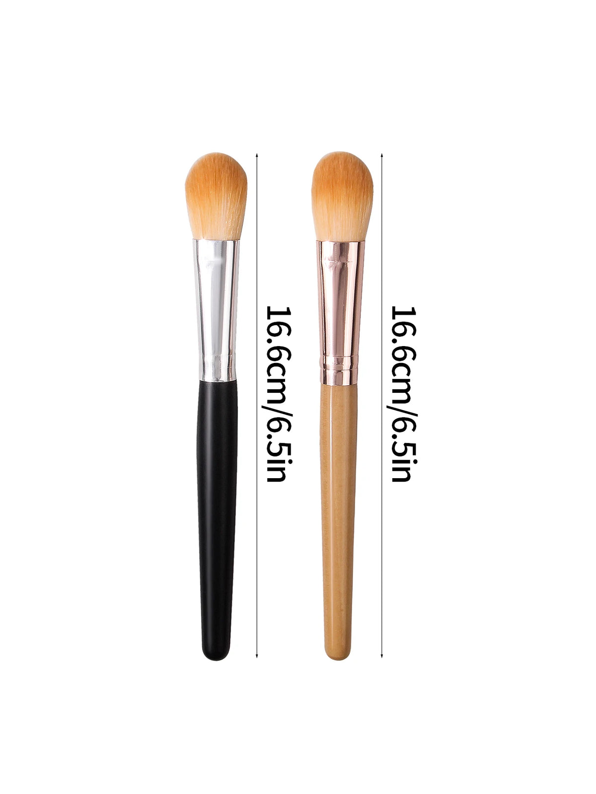 2pcs high-quality loose powder brush, blush brush, concealer brush, contouring brush, multi-purpose facial makeup brush tools Vue