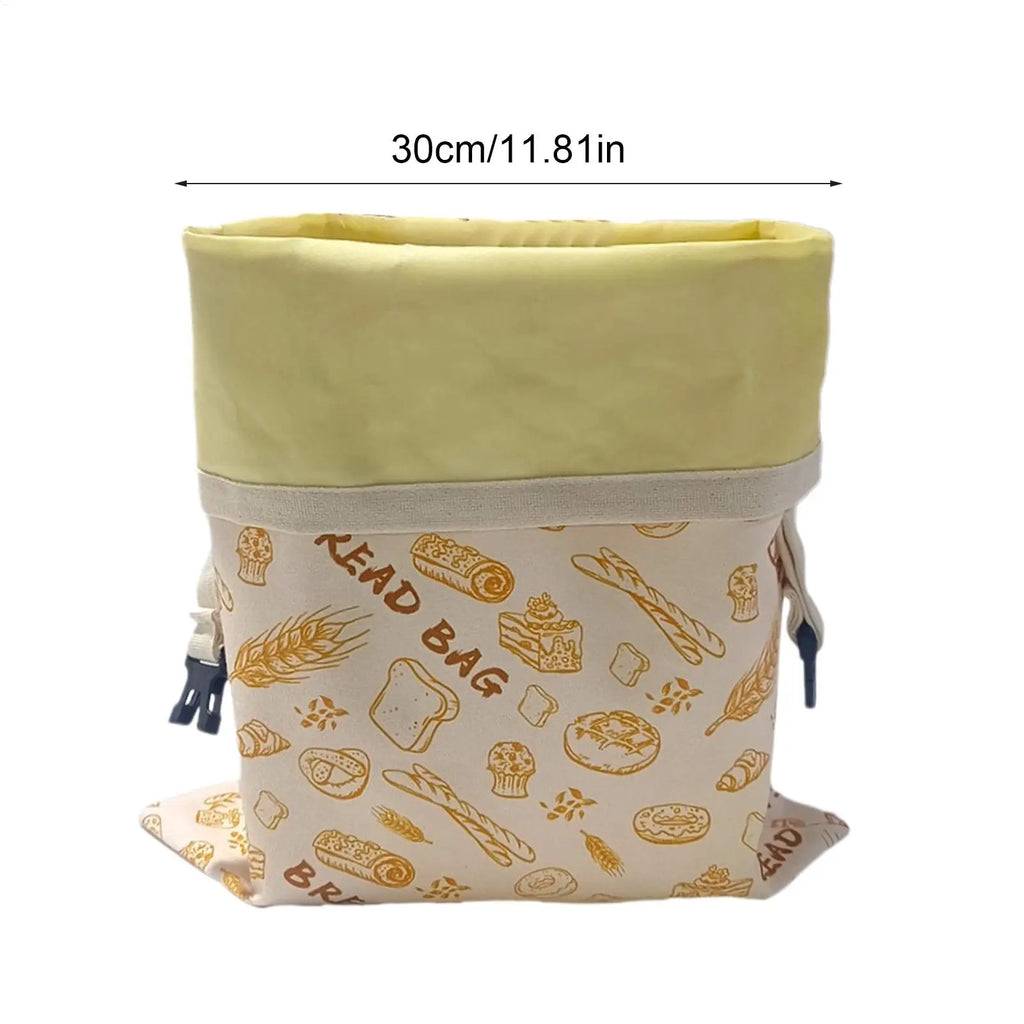 Reusable Beeswax Food Storage Bags Large Size 30x39cm Breathable Bread Loaf Pouch Portable Organizer for Bakery Sandwich Kitchen Vue
