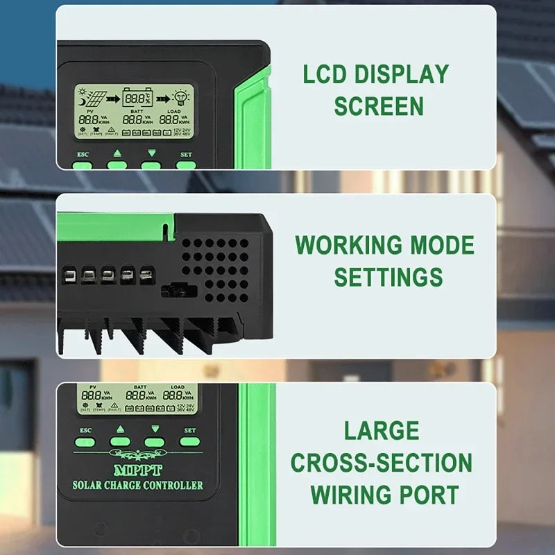 Dreamburgh MPPT Solar Charge Controller WiFi 12V–48V 40A MPPT Solar Controller Vue