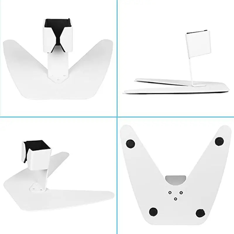 ABKW-Super Stable Metal Iron Bracket Hair Dryer Bracket Vertical Flute Hair Dryer Accessories Bracket (White) Vue