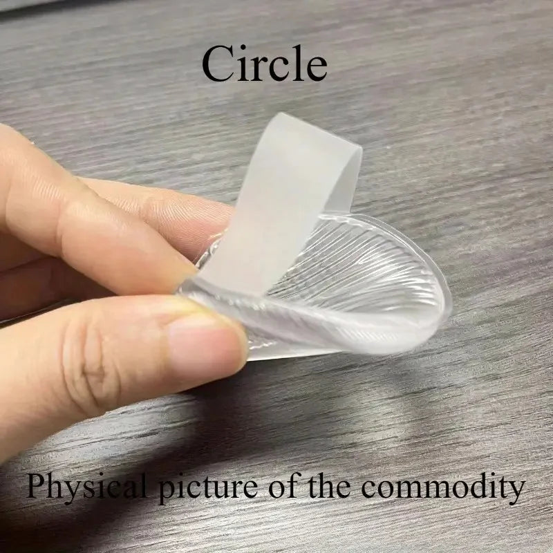 3/5/8pcs Clear Round Silicone Powder Puffs Air Cushion Powder Foundation Puffs Transparent Non-Absorbent Cosmetic Blender Puff Vue