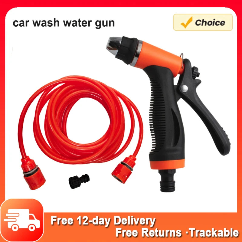 High Pressure Water Spray Gun Copper Nozzle Garden with 20ft Hose Pipe for Lawn Car Wash car wash water high pressure gun Vue Default Title